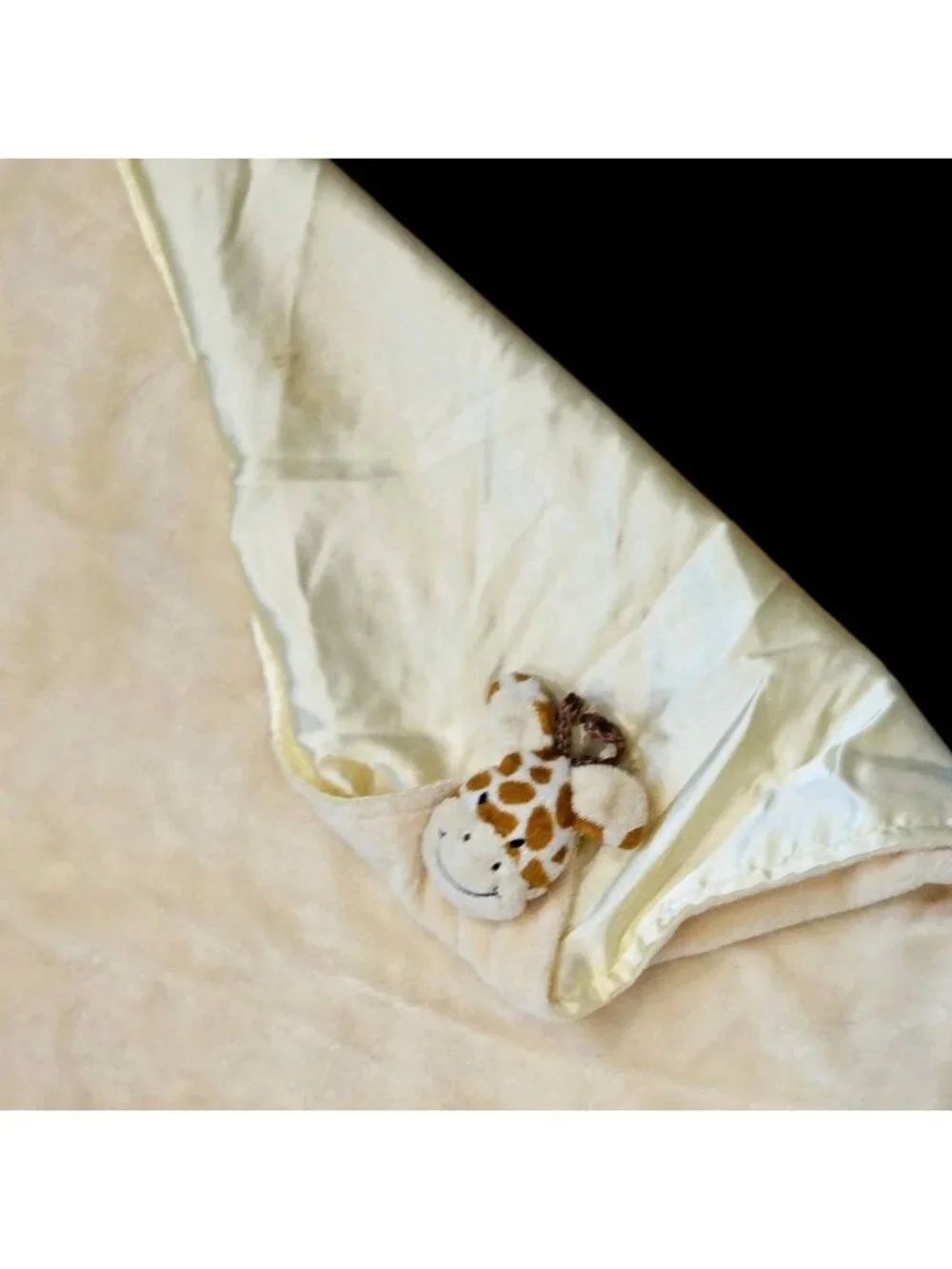 Stephan Baby Blanket Lovey Yellow Satin Giraffe 2007 28